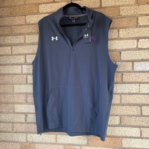 Under Armour Other - Under Armour Gray Sleeveless Quarter-Zip Pullover Vest